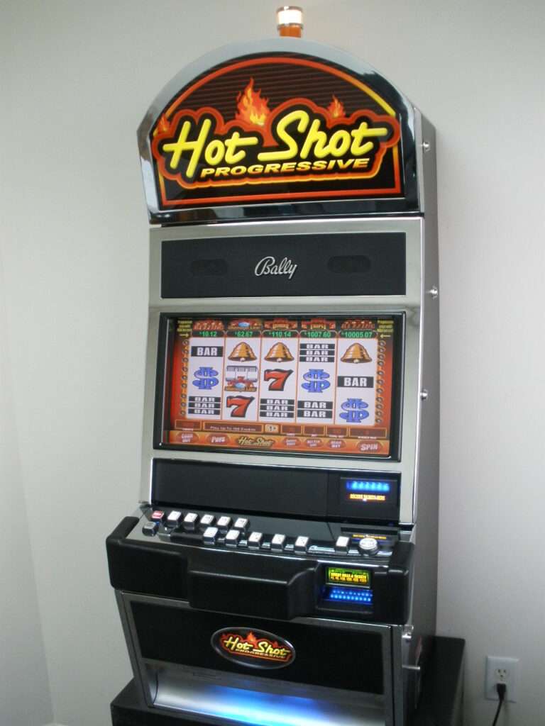 BALLY HOT SHOT PROGRESSIVE M9000 VIDEO SLOT MACHINE