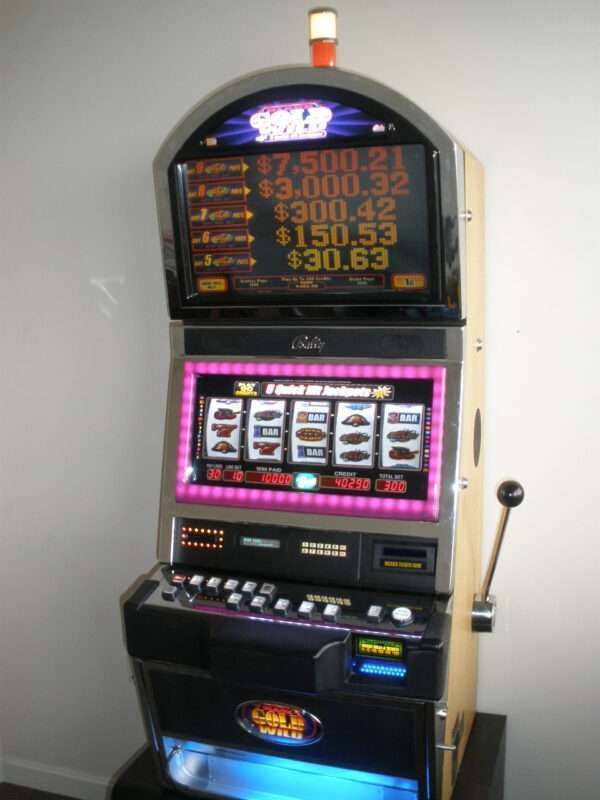 BALLY QUICK HIT BLACK GOLD WILD JACKPOT S9000 SLOT MACHINE WITH TOP BONUS MONITOR