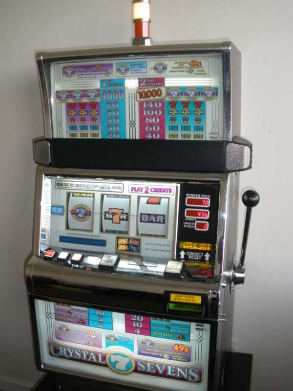 IGT DOUBLE 3X 4X 5X TIMES PAY FIVE LINE S2000 SLOT MACHINE