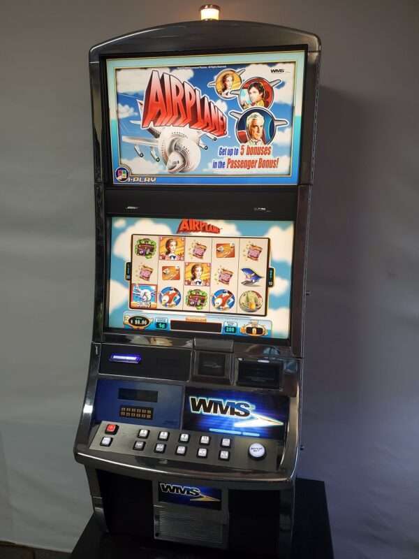 WMS AIRPLANE BB2 VIDEO SLOT MACHINE WITH DUAL MONITORS